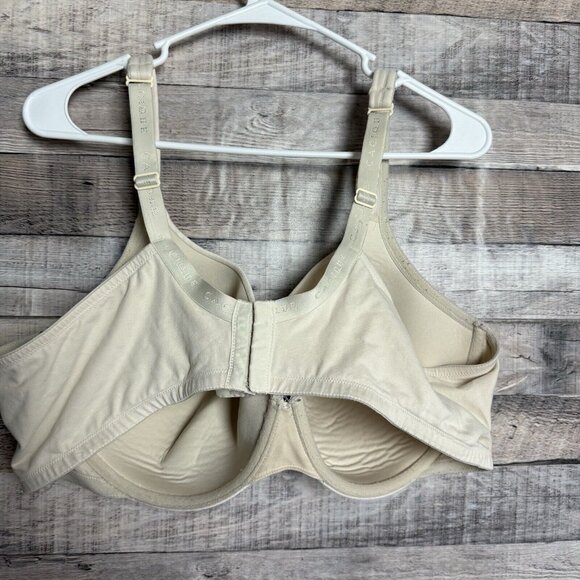Cacique Lane Bryant Beige Lightly Lined T-Shirt Bra size 46DD - Picture 2 of 9